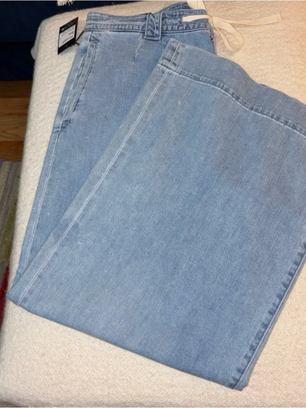 Joe’s Wide Leg Jeans with Tie at Waist (NWT) size 32